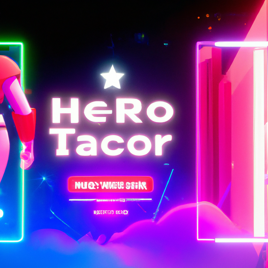 ArcadeForge hero: colorful arcade screen with layered HUD and player silhouettes